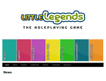 Tablet Screenshot of littlelegendsrpg.com